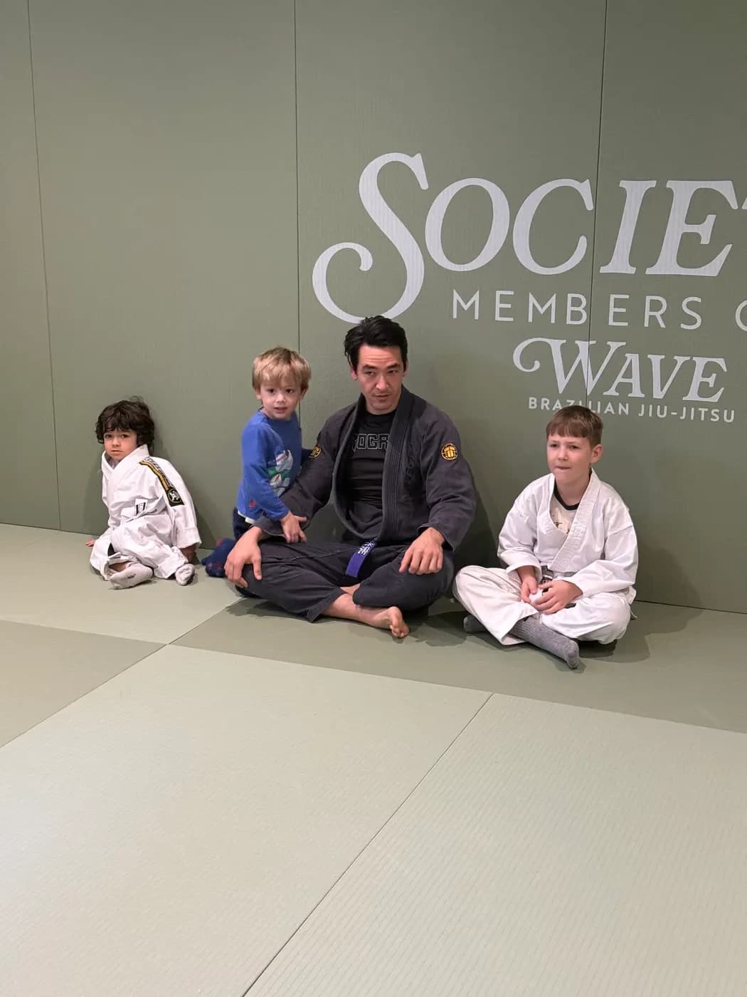 Kids BJJ class at Wave BJJ Chiswick
